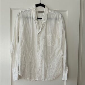 Everlane linen button down shirt